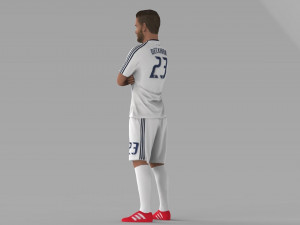 david beckham la galaxy ready for full color 3d printing Model do druku 3D