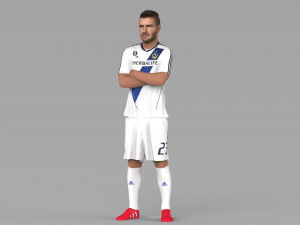david beckham la galaxy ready for full color 3d printing Model do druku 3D