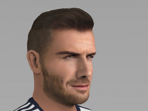 david beckham la galaxy ready for full color 3d printing Model do druku 3D
