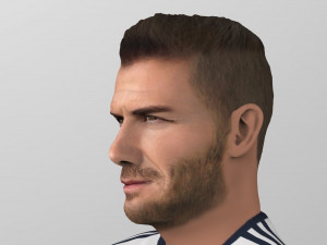 david beckham la galaxy ready for full color 3d printing Model do druku 3D