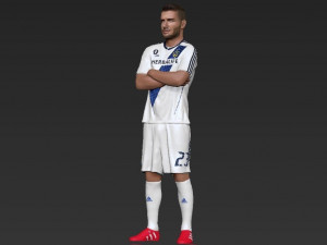 david beckham la galaxy ready for full color 3d printing Model do druku 3D