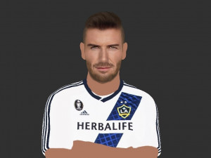 david beckham la galaxy ready for full color 3d printing Model do druku 3D