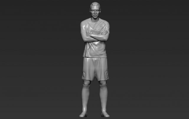 zlatan ibrahimovic la galaxy 3d printing ready stl obj 3D-printmodel .c4d .max .obj .3ds .fbx .stl .blend 