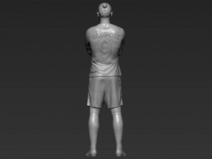 zlatan ibrahimovic la galaxy 3d printing ready stl obj 3D-printmodel