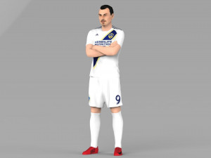 zlatan ibrahimovic la galaxy ready for full color 3d printing 3D Print Model