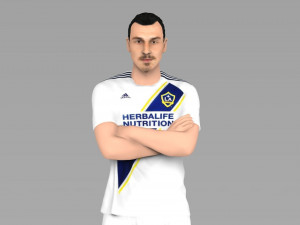 zlatan ibrahimovic la galaxy ready for full color 3d printing 3D Print Model