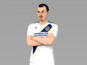 zlatan ibrahimovic la galaxy ready for full color 3d printing 3D Print Model