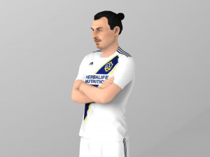 zlatan ibrahimovic la galaxy ready for full color 3d printing 3D Print Model