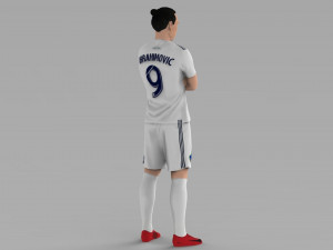 zlatan ibrahimovic la galaxy ready for full color 3d printing 3D Print Model
