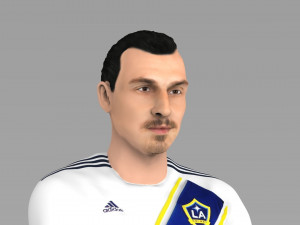 zlatan ibrahimovic la galaxy ready for full color 3d printing 3D Print Model