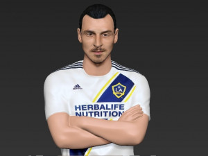 zlatan ibrahimovic la galaxy ready for full color 3d printing 3D Print Model