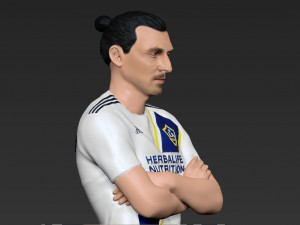 zlatan ibrahimovic la galaxy ready for full color 3d printing 3D Print Model
