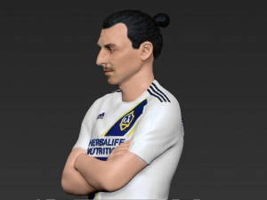 zlatan ibrahimovic la galaxy ready for full color 3d printing 3D Print Model