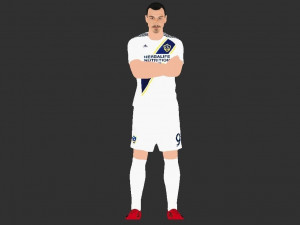 zlatan ibrahimovic la galaxy ready for full color 3d printing 3D Print Model