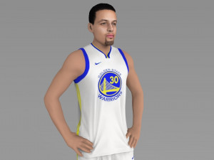 stephen curry ready for full color 3d printing Modello di stampa 3D
