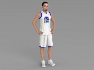 stephen curry ready for full color 3d printing Modello di stampa 3D