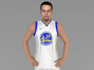 stephen curry ready for full color 3d printing Modello di stampa 3D