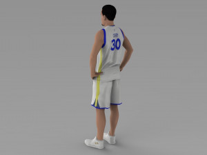 stephen curry ready for full color 3d printing Modello di stampa 3D