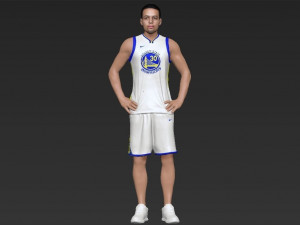 stephen curry ready for full color 3d printing Modello di stampa 3D