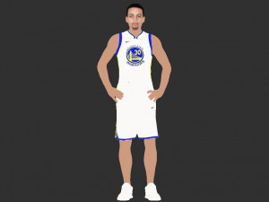 stephen curry ready for full color 3d printing Modello di stampa 3D