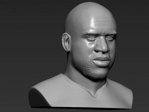 shaq oneal bust 3d printing ready stl obj 3Dプリントモデル