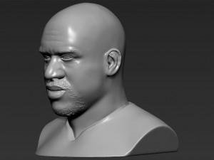 shaq oneal bust 3d printing ready stl obj 3Dプリントモデル