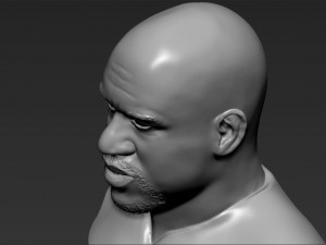 shaq oneal bust 3d printing ready stl obj 3Dプリントモデル