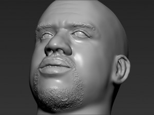 shaq oneal bust 3d printing ready stl obj 3Dプリントモデル