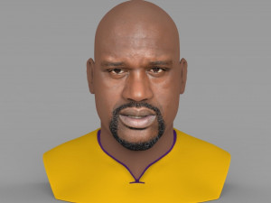 shaq oneal bust ready for full color 3d printing Modello di stampa 3D