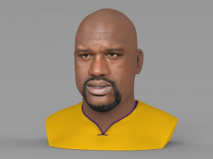 shaq oneal bust ready for full color 3d printing 3D प्रिंट मॉडल