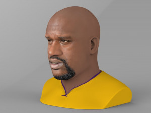 shaq oneal bust ready for full color 3d printing 3D प्रिंट मॉडल