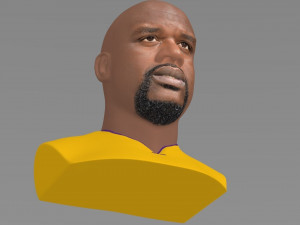 shaq oneal bust ready for full color 3d printing 3D प्रिंट मॉडल