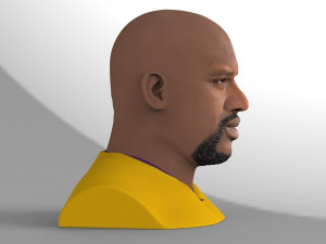 shaq oneal bust ready for full color 3d printing 3D प्रिंट मॉडल