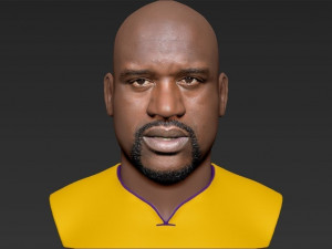 shaq oneal bust ready for full color 3d printing 3D प्रिंट मॉडल