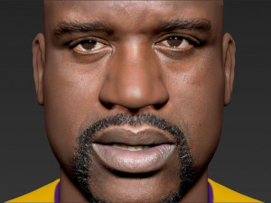 shaq oneal bust ready for full color 3d printing 3D प्रिंट मॉडल