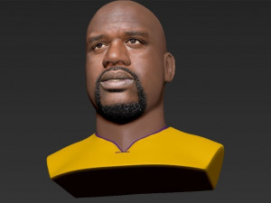 shaq oneal bust ready for full color 3d printing 3D प्रिंट मॉडल