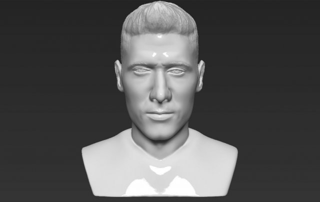 robert lewandowski bust 3d printing ready stl obj 3D Принт Модель .c4d .max .obj .3ds .fbx .stl .blend 