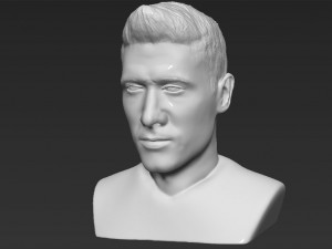 robert lewandowski bust 3d printing ready stl obj 3D Принт Модель
