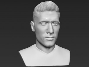 robert lewandowski bust 3d printing ready stl obj 3D Принт Модель