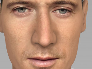 robert lewandowski bust ready for full color 3d printing Modèles 3D en vedette