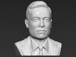 elon musk bust 3d printing ready obj stl 3D Print Model