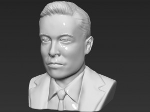 elon musk bust 3d printing ready obj stl Modelo de impresión 3D
