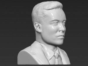 elon musk bust 3d printing ready obj stl Modelo de impresión 3D
