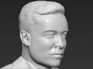 elon musk bust 3d printing ready obj stl Modelo de impresión 3D
