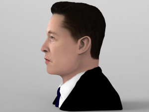 elon musk bust ready for full color 3d printing 3D Принт Модель