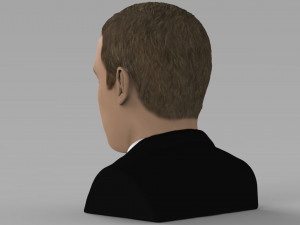 mark zuckerberg bust ready for full color 3d printing 3D Принт Модель