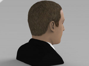 mark zuckerberg bust ready for full color 3d printing 3D Принт Модель