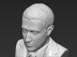 mark zuckerberg bust ready for full color 3d printing 3D Принт Модель