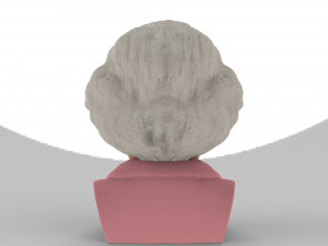 queen elizabeth ii bust ready for full color 3d printing 3Dプリントモデル
