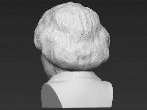 queen elizabeth ii bust ready for full color 3d printing 3Dプリントモデル